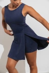 Vitality Essence Wrap Dress In Oxford, Women's At Urban Outfitters In Blue