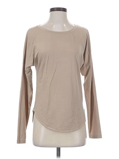 Pre-owned Vitality Long Sleeve T-shirt In Tan