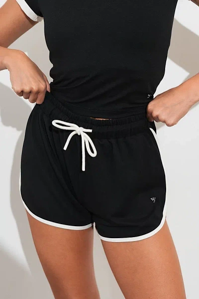 Vitality Motive Dolphin Short In Midnight Contrast, Women's At Urban Outfitters In Black