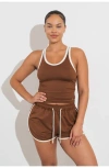 Vitality Motive Racer Tank In Brown