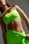 Vitality Pulse Bandeau Bra In Neon Green, Women's At Urban Outfitters In Green