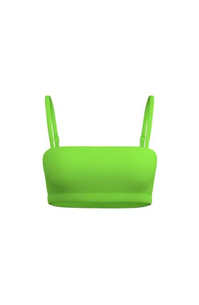 Vitality Pulse Bandeau Bra In Neon Green