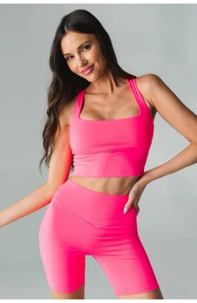 Vitality Pulse Racer Longline In Pink