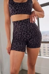 Vitality Pulse Volley Bike Short In King Cheetah Midnight, Women's At Urban Outfitters In Animal Print