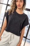 Vitality Retro Boxy Tee In Washed, Women's At Urban Outfitters