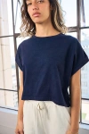 Vitality Retro Boxy Tee In Washed, Women's At Urban Outfitters