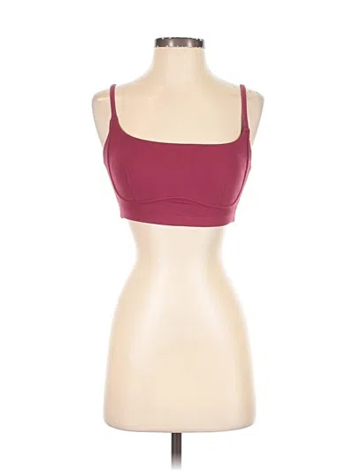 Pre-owned Vitality Sports Bra In Burgundy