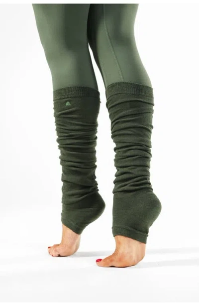 Vitality Sporty Leg Warmers In Green