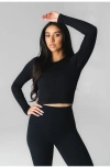 Vitality Synergy Open Back Long Sleeve In Black