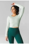 Vitality Synergy Open Back Long Sleeve In Green