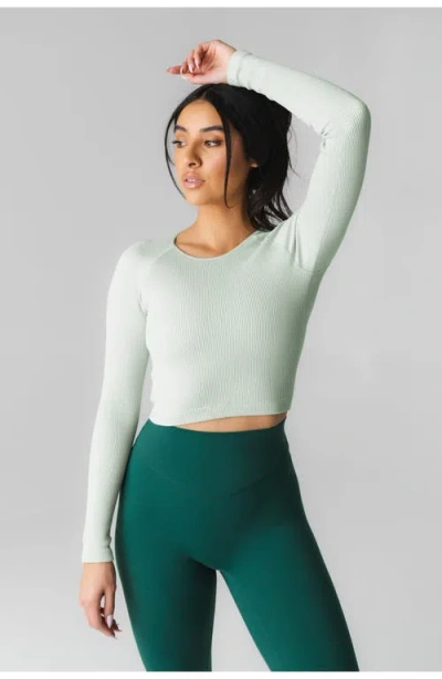 Vitality Synergy Open Back Long Sleeve In Green