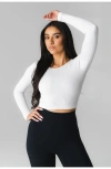 Vitality Synergy Open Back Long Sleeve In White