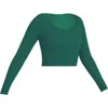 Vitality Synergy V Long Sleeve In Evergreen