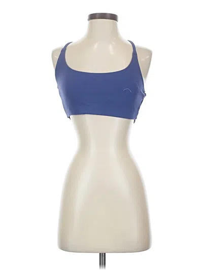 Pre-owned Vitality Tank Top Blue Halter Neckline Tops
