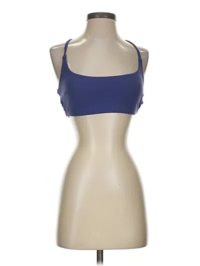 Pre-owned Vitality Tank Top Blue Halter Neckline Tops
