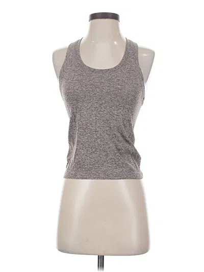 Pre-owned Vitality Tank Top Gray Halter Neckline Tops