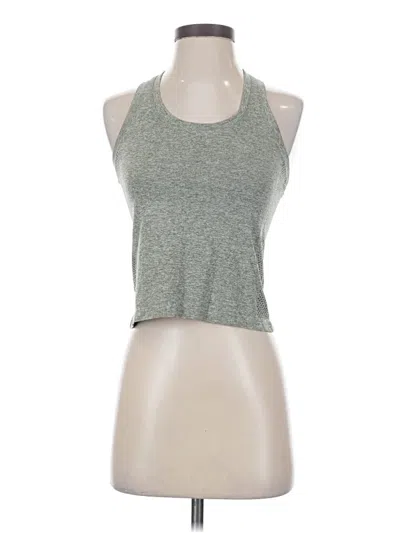 Pre-owned Vitality Tank Top Gray Halter Neckline Tops