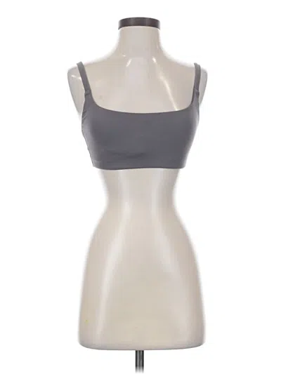 Pre-owned Vitality Tank Top Gray Strapless Neckline Tops