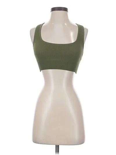 Pre-owned Vitality Tank Top Green Halter Neckline Tops