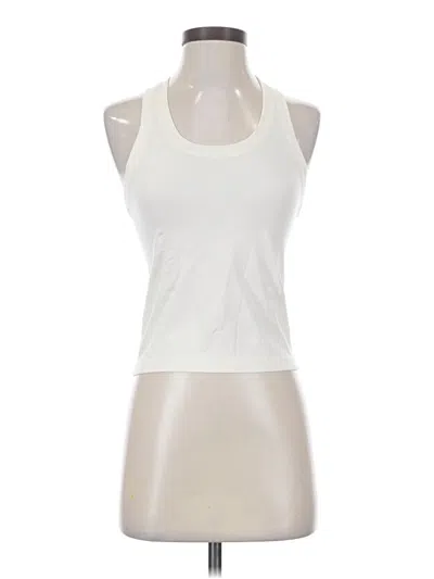 Pre-owned Vitality Tank Top Ivory Halter Neckline Tops