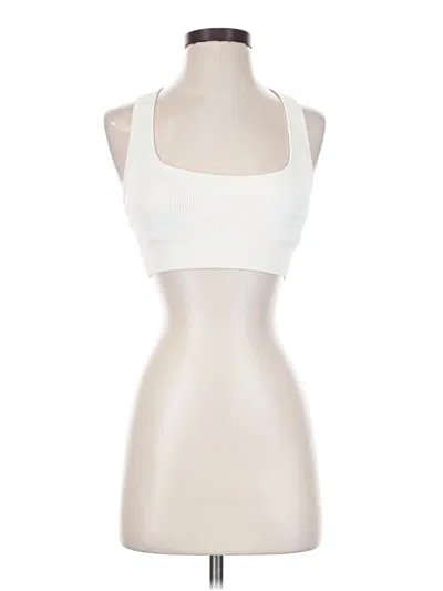 Pre-owned Vitality Tank Top Ivory Halter Neckline Tops