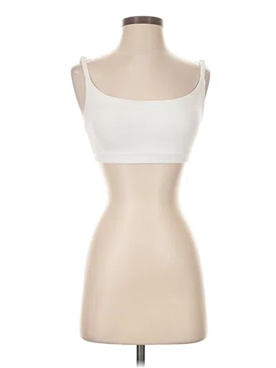 Pre-owned Vitality Tank Top Ivory Strapless Neckline Tops