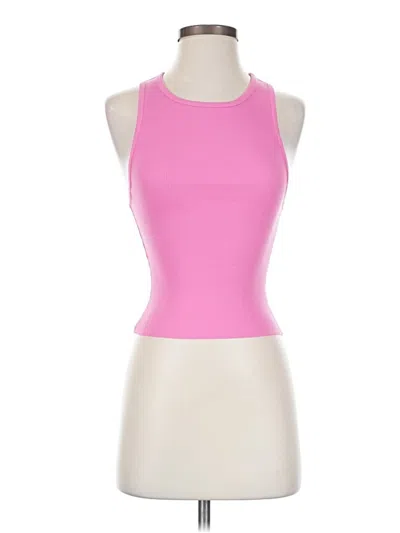Pre-owned Vitality Tank Top Pink Halter Neckline Tops