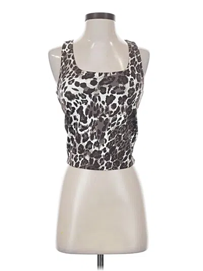Pre-owned Vitality Tank Top Silver Halter Neckline Tops