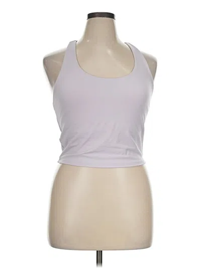 Pre-owned Vitality Tank Top Silver Halter Neckline Tops