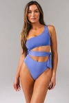 Vitality Tropica Asymmetrical One Piece Swimsuit In Hydra, Women's At Urban Outfitters In Blue