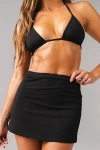 Vitality Tropica Swim Skirt In Black