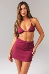 Vitality Tropica Swim Skirt In Purple