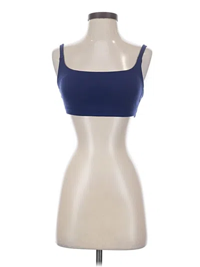 Pre-owned Vitality Tube Top Blue Strapless Neckline Tops