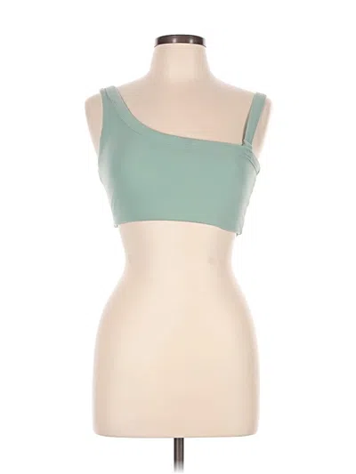 Pre-owned Vitality Tube Top Green Strapless Neckline Tops
