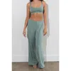 Vitality Vital Wide Leg Pant In Green