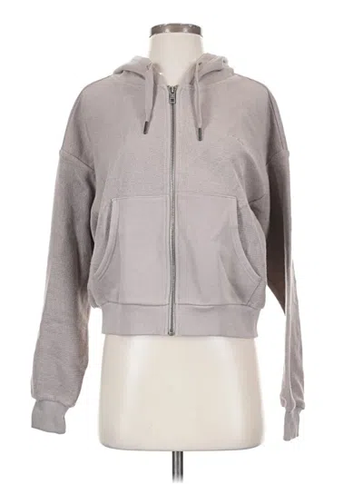 Pre-owned Vitality Zip Up Hoodie In Gray