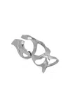 Vitaly Fragment Ring In Metallic