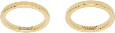 Vitaly Gold Isotope Tungsten Ring Set