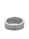 Vitaly Gridlok Rings In Metallic