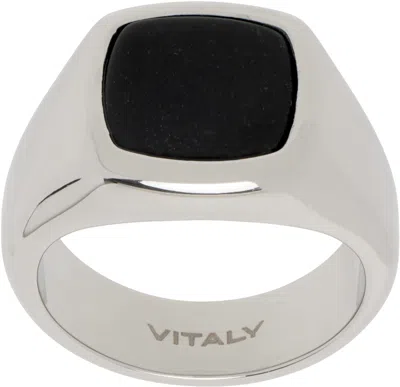 Vitaly Silver & Black Vaurus Ring