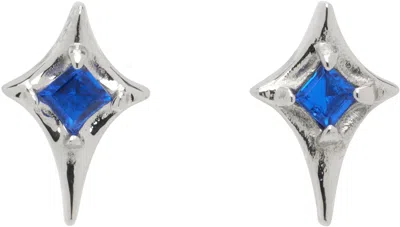 Vitaly Silver & Blue Volt Earrings