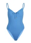 Vitamin A Ada Underwire One Piece Chambray In Blue