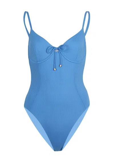 Vitamin A Ada Underwire One Piece Chambray