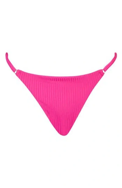 Vitamin A ® Adjustable Side String Bikini Bottoms In Zinnia