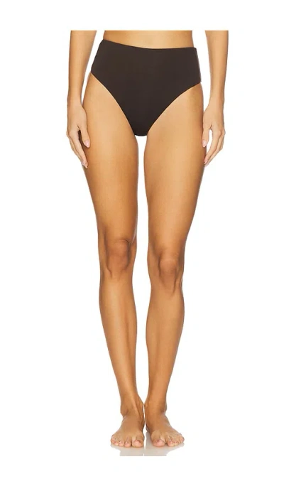 Vitamin A Barcelona High Waist Bikini Bottom In Black