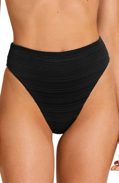 Vitamin A ® Barcelona High Waist Bikini Bottoms In Black