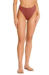 Vitamin A ® Barcelona High Waist Bikini Bottoms In Pink