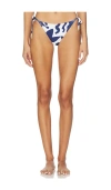 Vitamin A Bella Tie Side Bikini Bottom In Blue