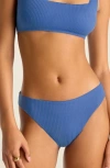 Vitamin A ® Cali High Cut Bikini Bottoms In Chambray