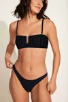 Vitamin A California High Leg Bikini Bottom In Black In Black